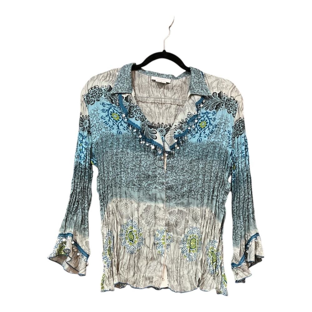 Y2K Dressbarn Top Women Blue Large